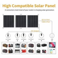 GOFORT 60W 18V Portable Solar Panel Foldable Solar Charger With USB Outputs -IMOU Sales GOFORT 60W 18V Portable Solar Panel 498397 4