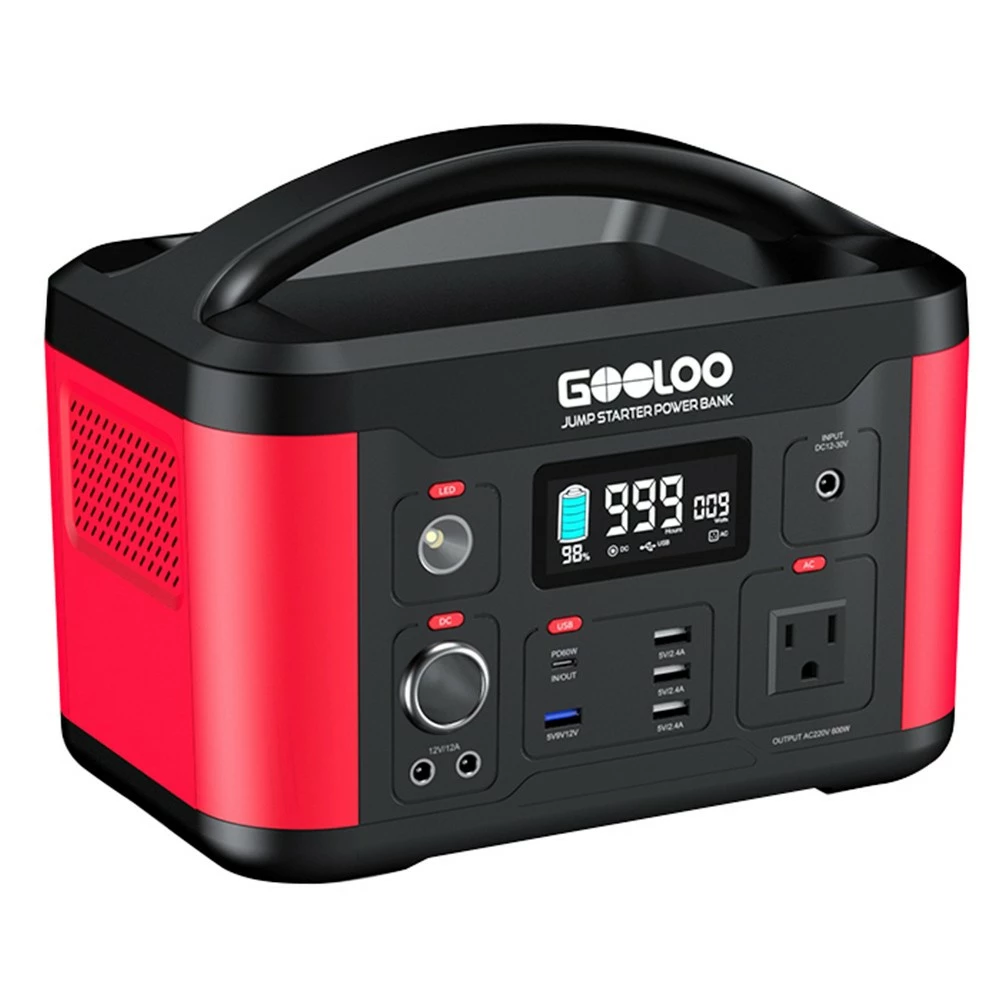 GOOLOO P600 Portable Power Station, 626Wh MPPT Solar Generator, 600W Pure Sine Wave AC Outlet, 9 Outputs, LED Flashlight 4 GOOLOO P600 Portable Power Station, 626Wh MPPT Solar Generator, 600W Pure Sine Wave AC Outlet, 9 Outputs, LED Flashlight - Image 2