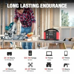 GOOLOO P600 Portable Power Station, 626Wh MPPT Solar Generator, 600W Pure Sine Wave AC Outlet, 9 Outputs, LED Flashlight 11 GOOLOO P600 Portable Power Station, 626Wh MPPT Solar Generator, 600W Pure Sine Wave AC Outlet, 9 Outputs, LED Flashlight -IMOU Sales GOOLOO P600 600W 626Wh Portable Power Station 518861 3