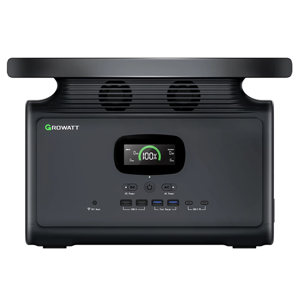 GROWATT Infinity 1500 Portable Power Station, 1512Wh Capacity 2000W AC Output, 12 Outlets, Wireless Charging, UPS Function, Smart APP Control 3 GROWATT Infinity 1500 Portable Power Station, 1512Wh Capacity 2000W AC Output, 12 Outlets, Wireless Charging, UPS Function, Smart APP Control