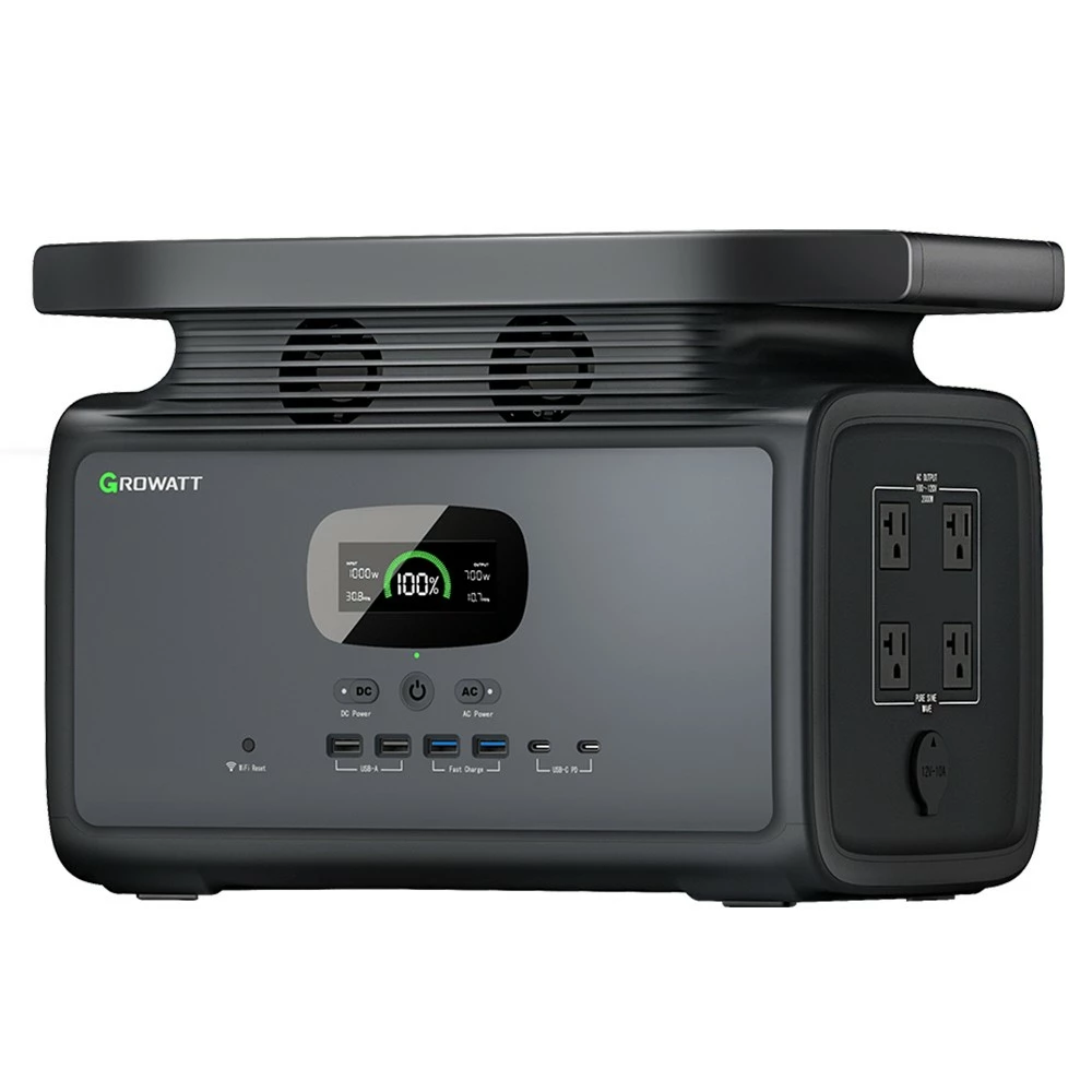 GROWATT Infinity 1500 Portable Power Station, 1512Wh Capacity 2000W AC Output, 12 Outlets, Wireless Charging, UPS Function, Smart APP Control 4 GROWATT Infinity 1500 Portable Power Station, 1512Wh Capacity 2000W AC Output, 12 Outlets, Wireless Charging, UPS Function, Smart APP Control - Image 2
