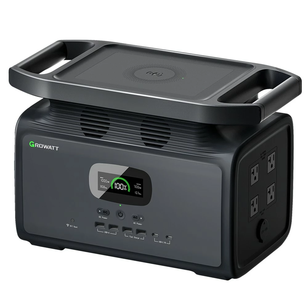 GROWATT Infinity 1500 Portable Power Station, 1512Wh Capacity 2000W AC Output, 12 Outlets, Wireless Charging, UPS Function, Smart APP Control 7 GROWATT Infinity 1500 Portable Power Station, 1512Wh Capacity 2000W AC Output, 12 Outlets, Wireless Charging, UPS Function, Smart APP Control - Image 5
