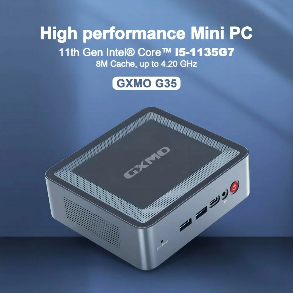 GXMO G35 Mini PC Windows 11 Pro, Intel Core I5 Intel UHD Graphics, 16GB DDR4 512GB SSD, 2.4G & 5.8G WiFi, 1000 Mbps LAN - EU 5 GXMO G35 Mini PC Windows 11 Pro, Intel Core I5 Intel UHD Graphics, 16GB DDR4 512GB SSD, 2.4G & 5.8G WiFi, 1000 Mbps LAN - EU - Image 3