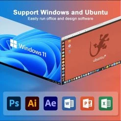 GXMO N42 Mini PC Windows 11, Intel Celeron N4020C Intel UHD Graphics, 6GB DDR4 64GB SSD, 2.4G & 5.8G WiFi, 1000 Mbps LAN - EU -IMOU Sales GXMO N42 Mini PC Windows 11 EU 519552 4