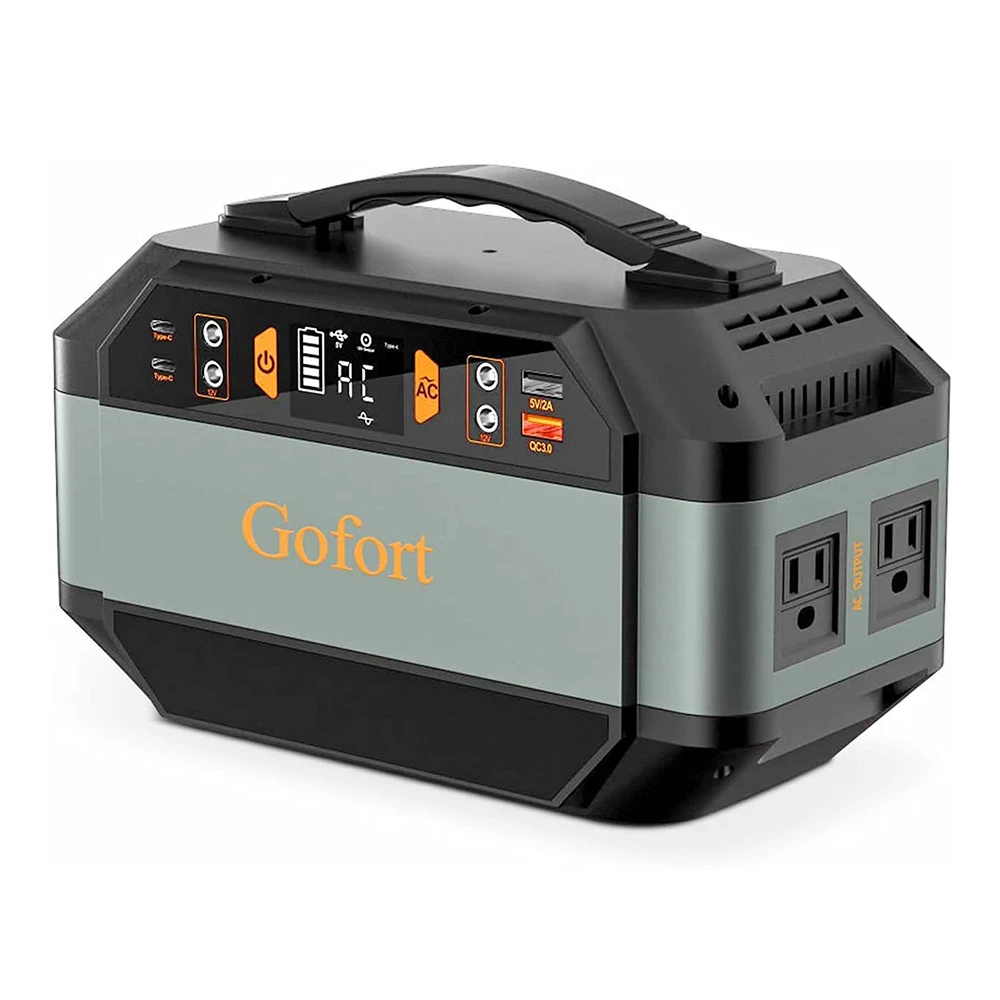 Gofort P56 330W Portable Power Station, 299Wh/80850mAh Portable Solar Generator, 10 Outputs, Built-in MPPT Controller 2 Gofort P56 330W Portable Power Station, 299Wh/80850mAh Portable Solar Generator, 10 Outputs, Built-in MPPT Controller