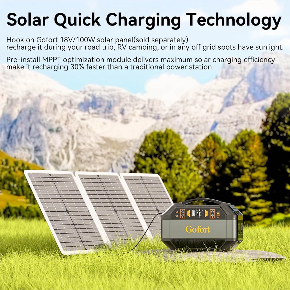 Gofort P56 330W Portable Power Station, 299Wh/80850mAh Portable Solar Generator, 10 Outputs, Built-in MPPT Controller 7 Gofort P56 330W Portable Power Station, 299Wh/80850mAh Portable Solar Generator, 10 Outputs, Built-in MPPT Controller - Image 6