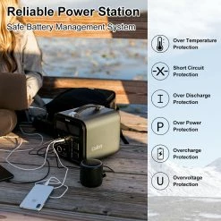 Gofort UA1100 1100Wh Portable Power Station 2x Pure Sine Wave AC110V Outlets 1200W Inverter Solar Generator For RV Van -IMOU Sales Gofort UA1100 1100Wh Portable Power Station 490021 4