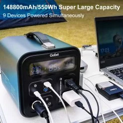 Gofort UA550 550Wh Portable Power Station 2x Pure Sine Wave AC110V Outlets 600W Inverter Solar Generator For RV -IMOU Sales Gofort UA550 550Wh Portable Power Station 490022 2