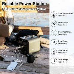 Gofort UA550 550Wh Portable Power Station 2x Pure Sine Wave AC110V Outlets 600W Inverter Solar Generator For RV -IMOU Sales Gofort UA550 550Wh Portable Power Station 490022 4