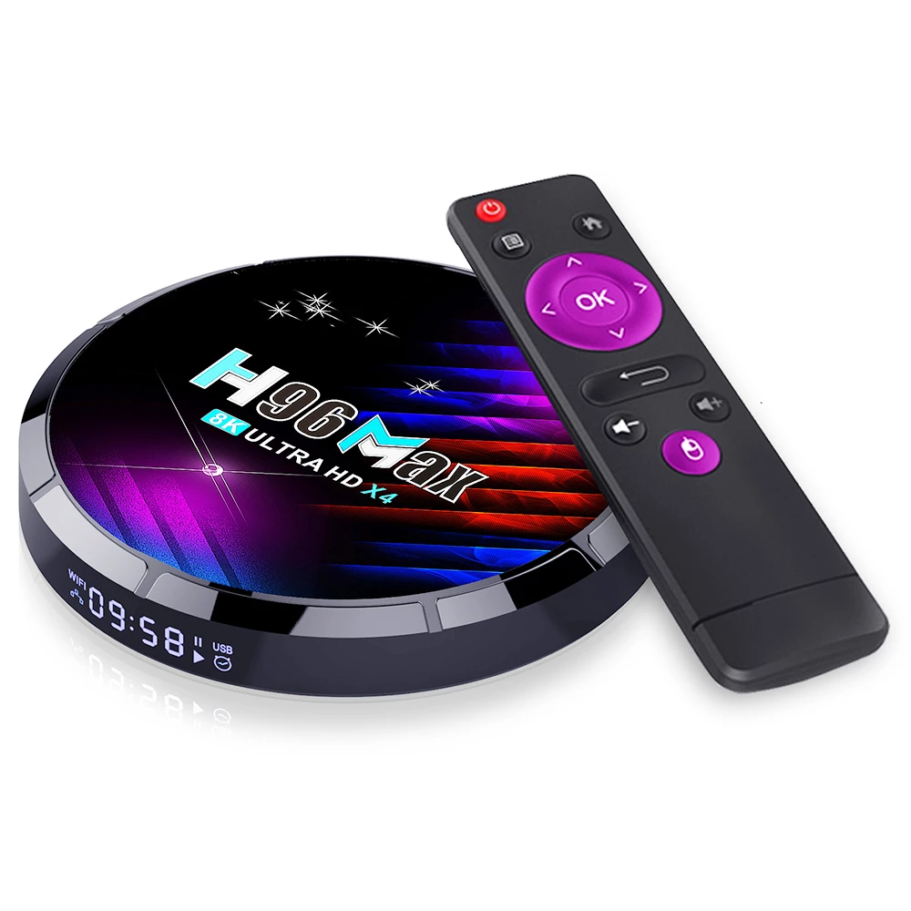 H96 Max X4 4GB/64GB Amlogic S905X4 TV Box Android 11 AV1 Decoding Ac WiFi 4K Miracast DLNA Airplay - US Plug 4 H96 Max X4 4GB/64GB Amlogic S905X4 TV Box Android 11 AV1 Decoding Ac WiFi 4K Miracast DLNA Airplay - US Plug - Image 2