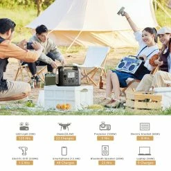 HEADWOLF D500 500Wh 162000mAh Portable Power Station For Outdoor Camping Travel Hunting RV CPAP Home Emergency -IMOU Sales HEADWOLF D500 500Wh Portable Power Station 499858 2