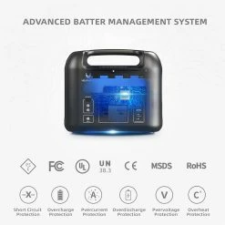 HEADWOLF D500 500Wh 162000mAh Portable Power Station For Outdoor Camping Travel Hunting RV CPAP Home Emergency -IMOU Sales HEADWOLF D500 500Wh Portable Power Station 499858 4