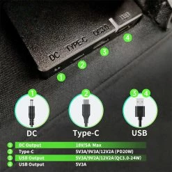 HEADWOLF S100 100 WATT 18V Portable Solar Panel For Power Station -IMOU Sales HEADWOLF S100 100 WATT 18V Portable Solar Panel 499860 2