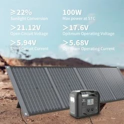 HEADWOLF S100 100 WATT 18V Portable Solar Panel For Power Station -IMOU Sales HEADWOLF S100 100 WATT 18V Portable Solar Panel 499861 4