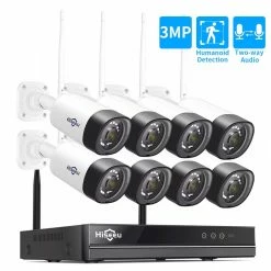 IMOU Sales 9 Hiseeu 3MP Wireless CCTV Camera System 2-Way Audio For 1536P IP Camera Outdoor Security System Video Surveillance Kits