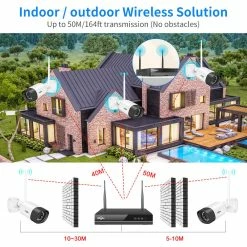 Hiseeu 3MP Wireless CCTV Camera System 2-Way Audio For 1536P IP Camera Outdoor Security System Video Surveillance Kits -IMOU Sales Hiseeu 3MP Wireless CCTV Camera 500269 5