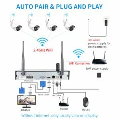 Hiseeu 4Pcs 8CH 3MP Wireless NVR IP Wifi Camera Outdoor IR Night Vision Security Cameras Surveillance With 1TB HDD Storage 11 Hiseeu 4Pcs 8CH 3MP Wireless NVR IP Wifi Camera Outdoor IR Night Vision Security Cameras Surveillance With 1TB HDD Storage -IMOU Sales Hiseeu 4Pcs 8CH 3MP Wireless NVR IP Wifi Camera 499040 3 1