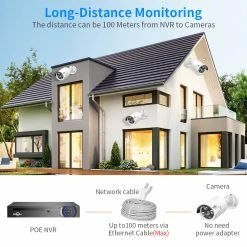 Hiseeu 5MP H.265 8CH POE Security Surveillance Camera System Kit Set AI Face Detection Audio Record IP Home -IMOU Sales Hiseeu 5MP H 265 8CH POE Security Surveillance Camera 498546 2