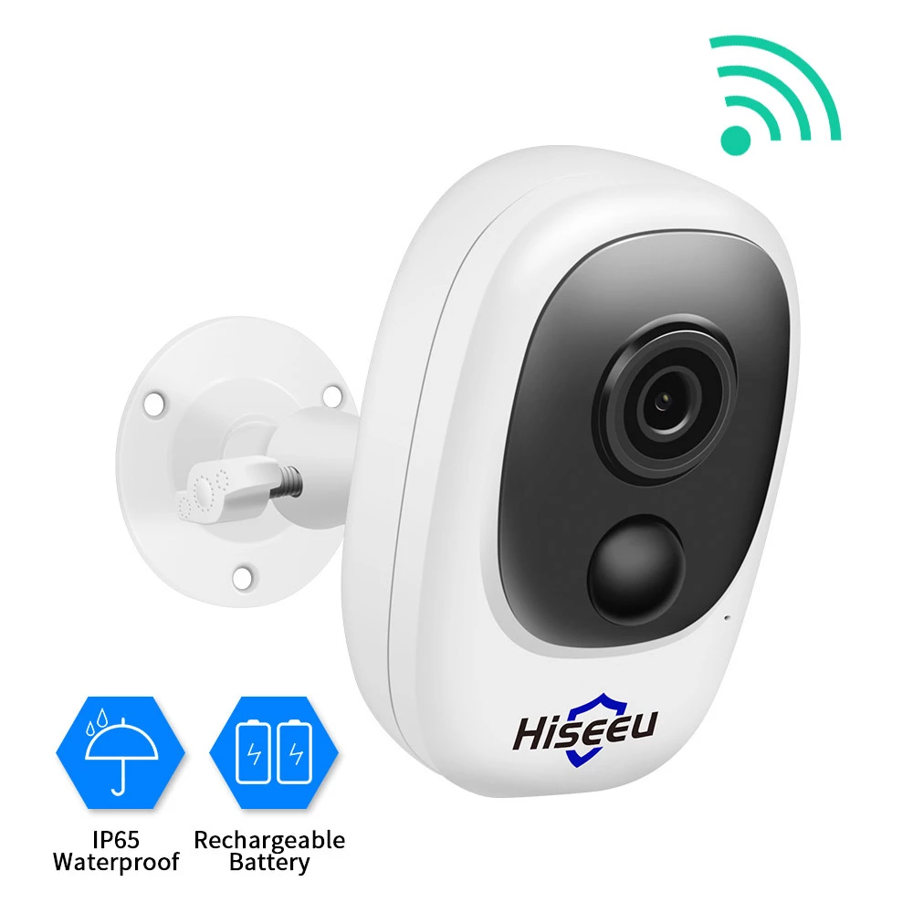 Hiseeu C10 1080P WIFI Battery Camera IP Outdoor Rechargeable Wireless IP Camera PIR Waterproof Motion Detect App View 4 Hiseeu C10 1080P WIFI Battery Camera IP Outdoor Rechargeable Wireless IP Camera PIR Waterproof Motion Detect App View - Image 2