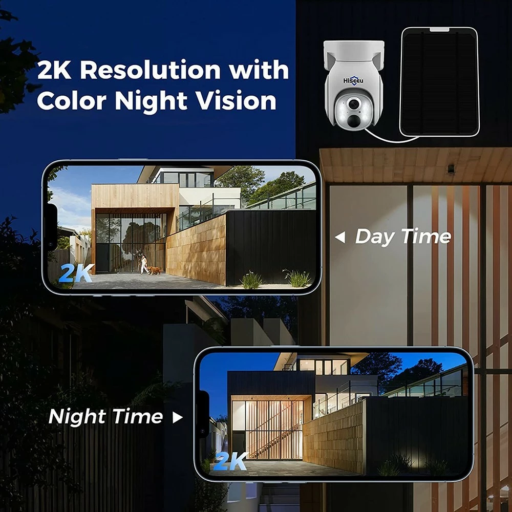 Hiseeu TDA73E WiFi Free 4G LTE Security Camera, 3MP Solar Powered Wireless Camera, 360 Degree Viewing, IP66 Waterproof, PIR Motion Sensor, Color Night Vision, 2-Way Talk, With SIM Card 7 Hiseeu TDA73E WiFi Free 4G LTE Security Camera, 3MP Solar Powered Wireless Camera, 360 Degree Viewing, IP66 Waterproof, PIR Motion Sensor, Color Night Vision, 2-Way Talk, With SIM Card - Image 5