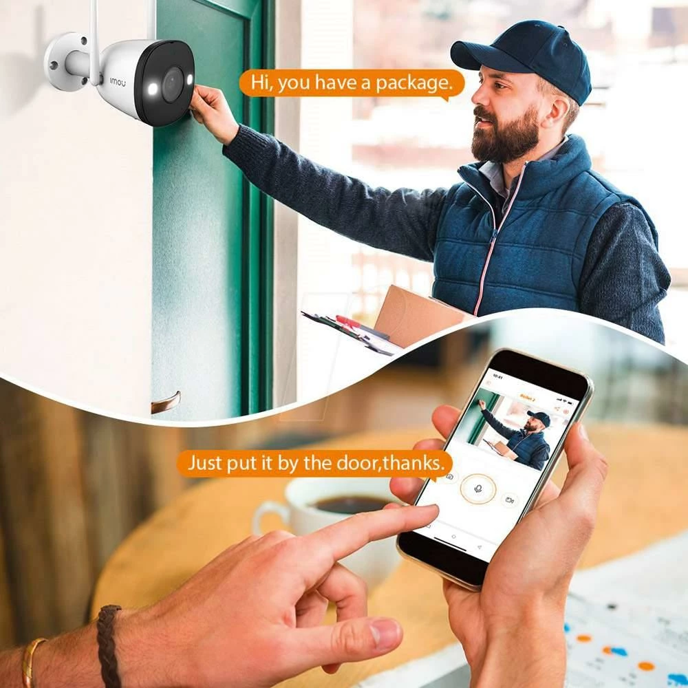 IMOU Bullet 2 Outdoor Security Camera 1080P, Night Vision, Active Deterrence, PIR Detection, Two-way Talk 8 IMOU Bullet 2 Outdoor Security Camera 1080P, Night Vision, Active Deterrence, PIR Detection, Two-way Talk - Image 6