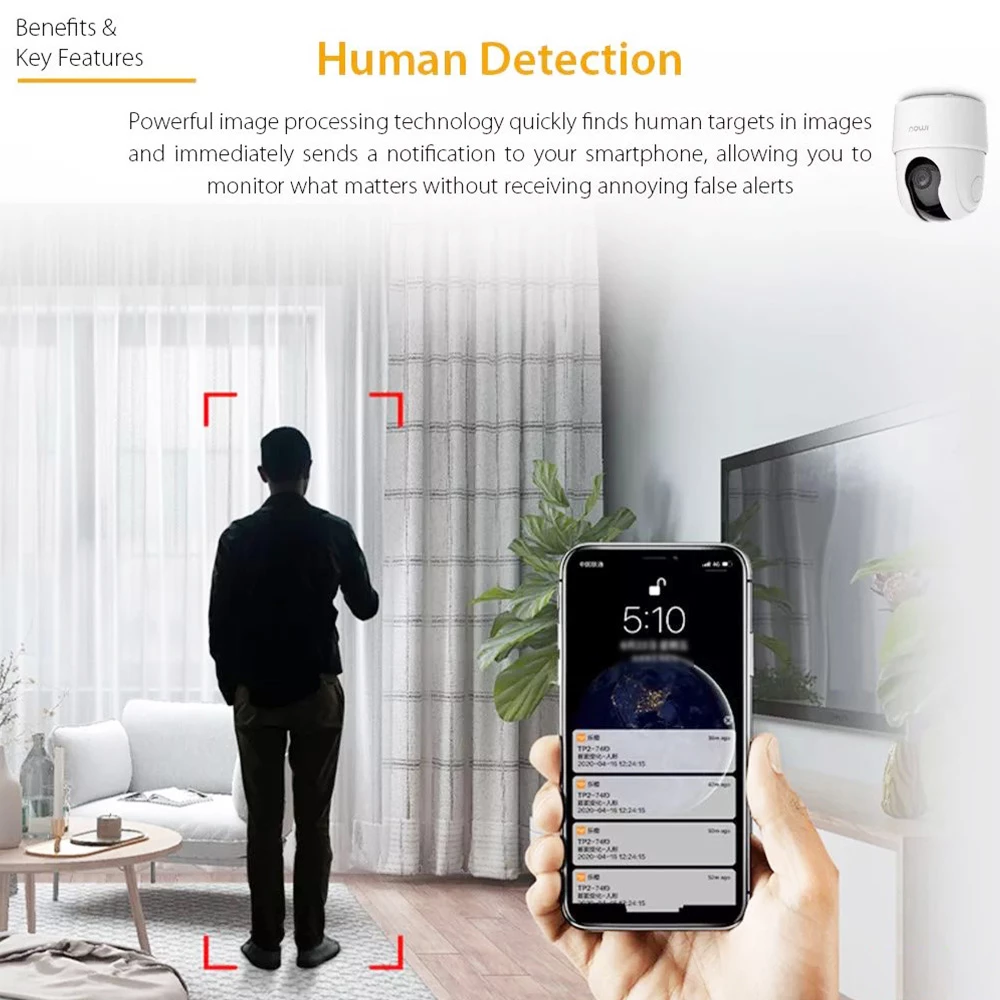 IMOU Ranger 2C 4MP Home Wifi 360 Camera Human Detection Night Vision Baby Security Surveillance Wireless IP Camera 5 IMOU Ranger 2C 4MP Home Wifi 360 Camera Human Detection Night Vision Baby Security Surveillance Wireless IP Camera - Image 3