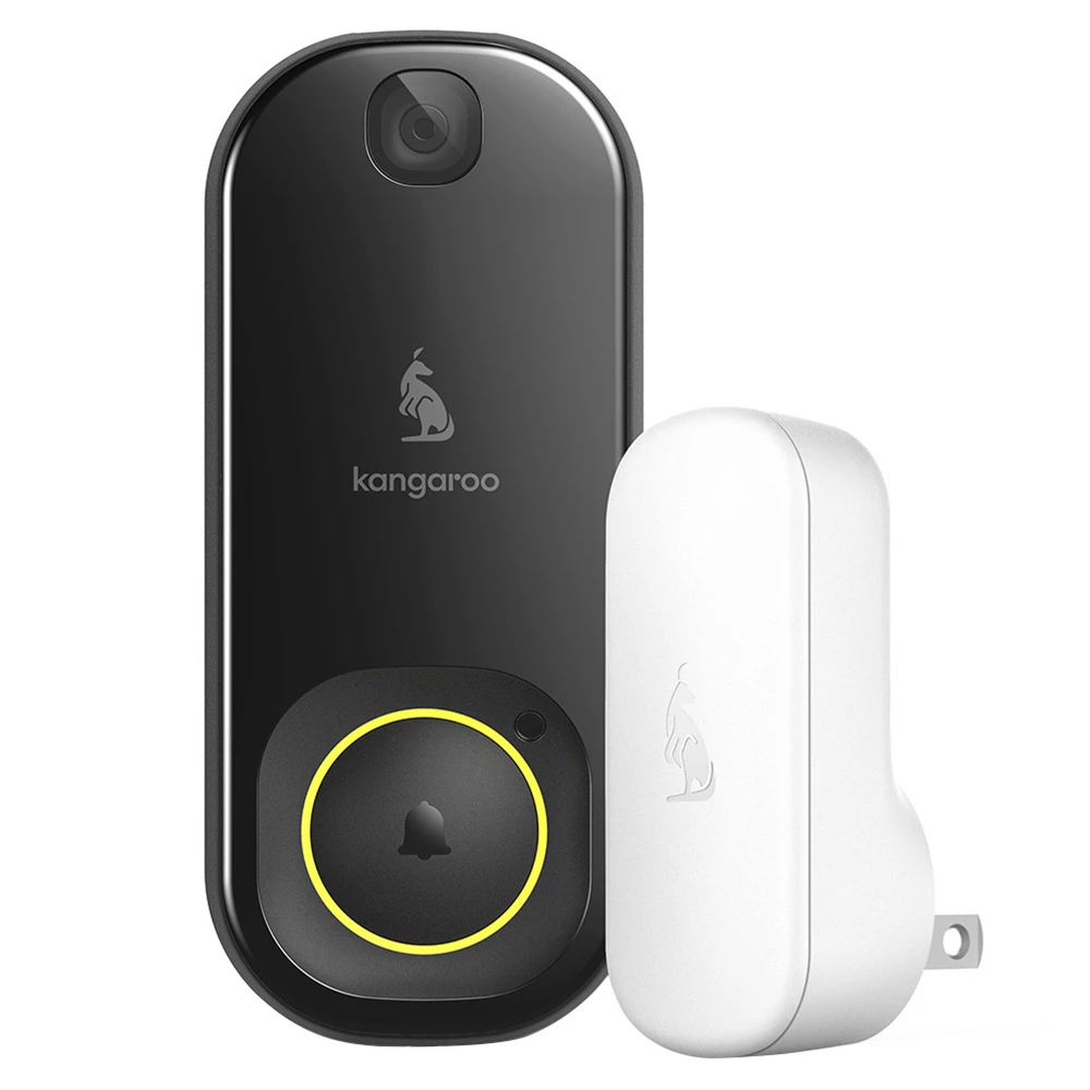 Kangaroo A0008 Smart WiFi Camera Doorbell With Chime, Infrared Night Vision, Motion Detection, Battery Powered US Plug 3 Kangaroo A0008 Smart WiFi Camera Doorbell With Chime, Infrared Night Vision, Motion Detection, Battery Powered US Plug