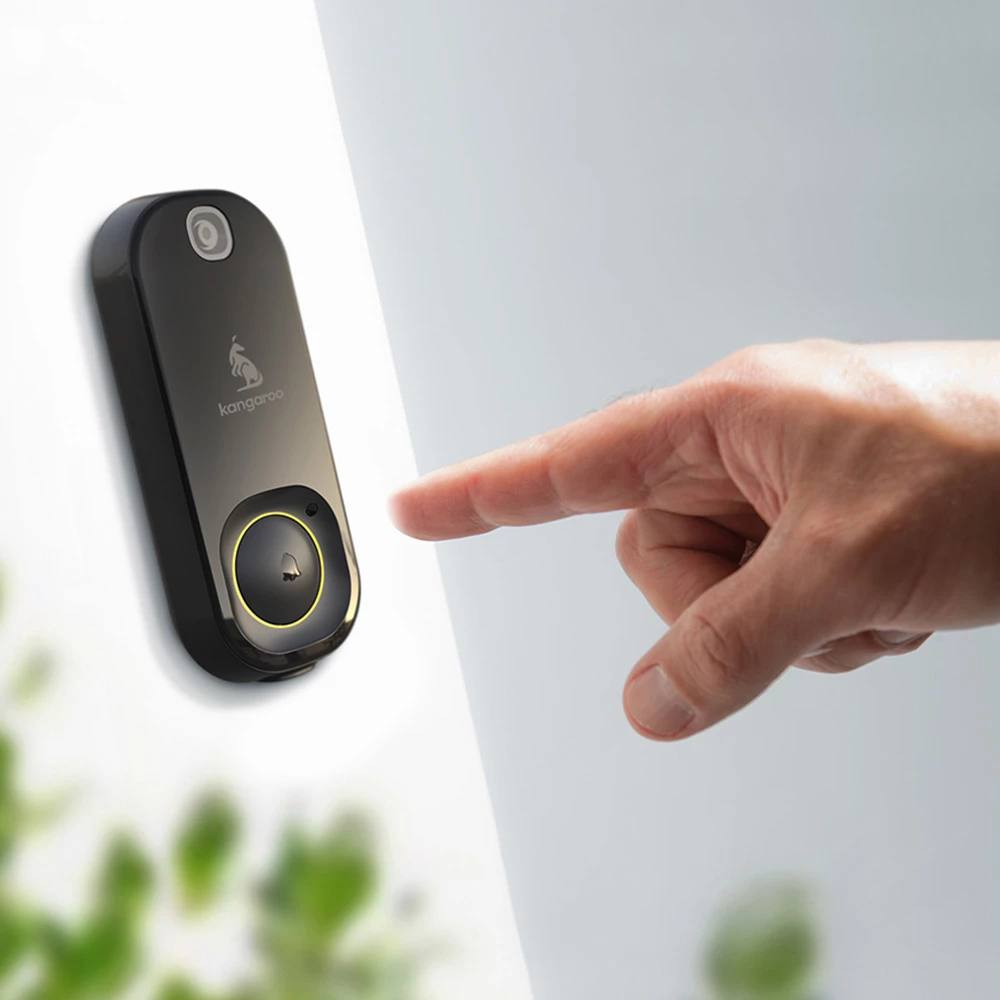 Kangaroo A0008 Smart WiFi Camera Doorbell With Chime, Infrared Night Vision, Motion Detection, Battery Powered US Plug 8 Kangaroo A0008 Smart WiFi Camera Doorbell With Chime, Infrared Night Vision, Motion Detection, Battery Powered US Plug - Image 6
