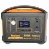 Kingboss 600W Portable Power Station, 568WH 153600mAh Outdoor Solar Generator With QC3.0/AC/USB DC/USB-C Output - Orange
