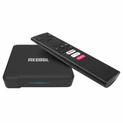 MECOOL KM1 Google Certified Amlogic S905X3 4GB/32GB Android 9.0 TV BOX 2.4G+5G WIFI Bluetooth USB3.0 Built-in Chromecast On Key To Start YouTube Prime Video Google Play Google Assistant - Black