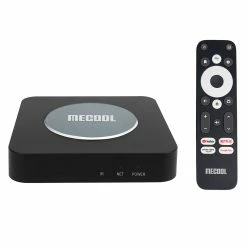 MECOOL KM2 PLUS Netflix Certified Android TV 11 4K TV BOX Amlogic S905X4-B 2G RAM 16G EMMC HDR 5G WiFi SPDIF Dolby Audio - US Plug