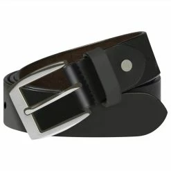 Men's Business Belt Leather Black 105 Cm