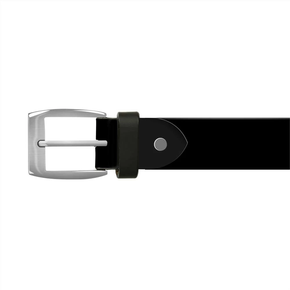 Men's Business Belt Leather Black 105 Cm 4 Men's Business Belt Leather Black 105 Cm - Image 3