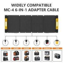 NECESPOW 120W Foldable Lightweight Solar Panel, Monocrystalline Solar Cells, 21% Highly Efficient Conversion, IP65 Waterproof -IMOU Sales NECESPOW 120W Foldable Lightweight Solar Panel 518930 3