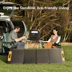NECESPOW 120W Foldable Lightweight Solar Panel, Monocrystalline Solar Cells, 21% Highly Efficient Conversion, IP65 Waterproof -IMOU Sales NECESPOW 120W Foldable Lightweight Solar Panel 518930 5