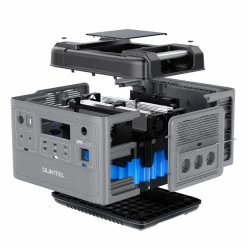 OUKITEL P2001 Ultimate 2000W Portable Power Station + 2 X Flashfish SP18V 100W Portable Solar Panel Outdoor Power Supply Kit, 2000Wh LiFePO4 Battery With Pure Sine Wave AC Outlets, QC3.0 & USB-C PD 100W, Super Fast Recharge Durable Generator -IMOU Sales OUKITEL P2001 Ultimate Portable Power Station EU Plug 517043 2 2