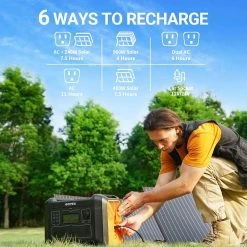 OUPES 2400W Portable Power Station, 2232Wh LiFePO4 Battery Solar Generator, 14 Outputs, 60W PD Fast Charging - US Plug -IMOU Sales OUPES 2400W Portable Power Station US Plug 516972 5