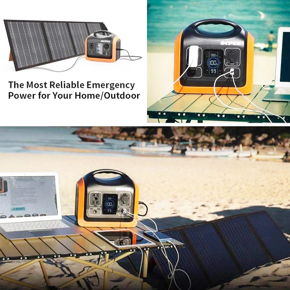 OUPES 600W 595Wh Portable Power Station + 100W Monocrystalline Solar Panel Solar Generator Kit For Camping Hiking 8 OUPES 600W 595Wh Portable Power Station + 100W Monocrystalline Solar Panel Solar Generator Kit For Camping Hiking - Image 6