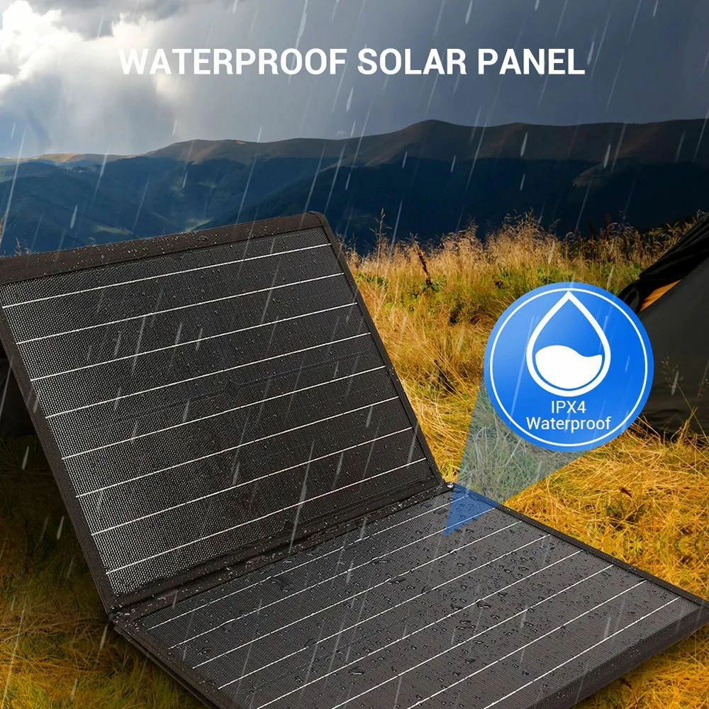 ROCKPALS RP081 60W Portable Foldable Solar Panel With Kickstand, 23% High Efficiency, IP65 Waterproof, Support Parallel 8 ROCKPALS RP081 60W Portable Foldable Solar Panel With Kickstand, 23% High Efficiency, IP65 Waterproof, Support Parallel - Image 6