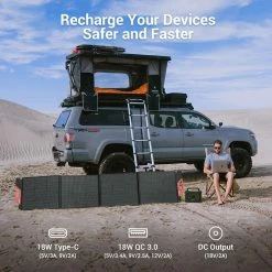 ROCKPALS RP085 200W Portable Foldable Solar Panel, 23.5% High Efficiency, IP65 Waterproof, Support Parallel 12 ROCKPALS RP085 200W Portable Foldable Solar Panel, 23.5% High Efficiency, IP65 Waterproof, Support Parallel -IMOU Sales ROCKPALS RP085 200W Portable Solar Panel 518383 4