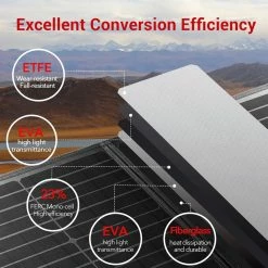 ROCKPALS RP100 100W Portable Foldable Solar Panel With Kickstand, 23.5% Conversion Efficiency, IP65 Waterproof, Support Parallel 11 ROCKPALS RP100 100W Portable Foldable Solar Panel With Kickstand, 23.5% Conversion Efficiency, IP65 Waterproof, Support Parallel -IMOU Sales ROCKPALS RP100 100W Portable Solar Panel 518387 3