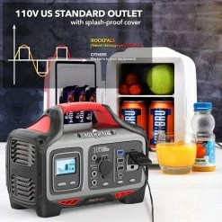 ROCKPALS Rockpower 300W Portable Power Station, 280Wh Solar Generator, 110V Pure Sine Wave, Built-in MPPT Solar Controller -IMOU Sales ROCKPALS Rockpower 300W Power Station US Plug 514035 4