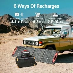 ROCKPALS Rockpower 500W Portable Power Station, 505Wh Solar Generator, 110V Pure Sine AC Outlets, MPPT Solar Controller 11 ROCKPALS Rockpower 500W Portable Power Station, 505Wh Solar Generator, 110V Pure Sine AC Outlets, MPPT Solar Controller -IMOU Sales ROCKPALS Rockpower 500W Portable Power Station US Plug 514036 3