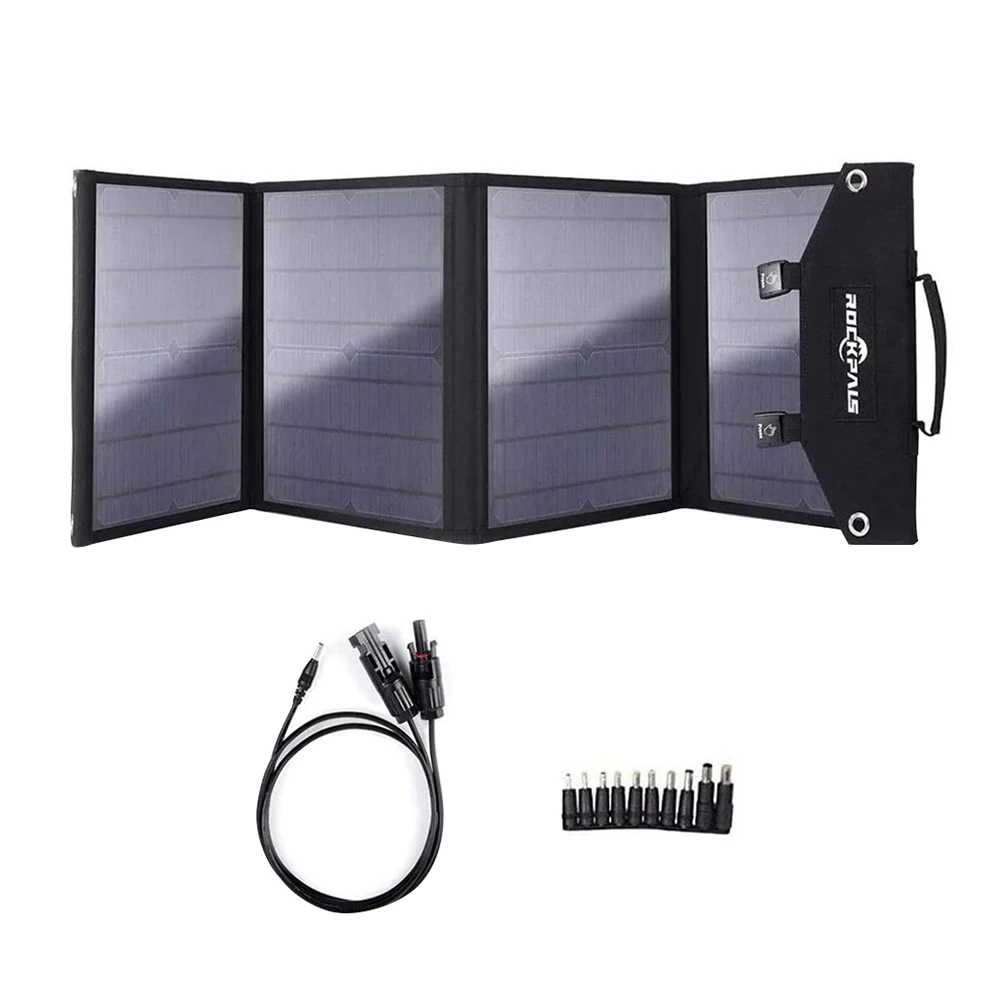 ROCKPALS SP002 60W Foldable Solar Panel, 21.5%-23.5% High Efficiency, Waterproof, Support Parallel 3 ROCKPALS SP002 60W Foldable Solar Panel, 21.5%-23.5% High Efficiency, Waterproof, Support Parallel