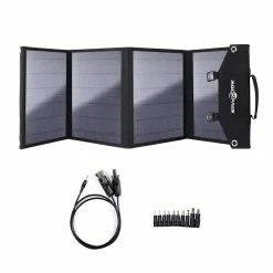 ROCKPALS SP002 60W Foldable Solar Panel, 21.5%-23.5% High Efficiency, Waterproof, Support Parallel