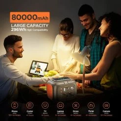 TrekPow 296WH 80000mAh Portable Power Station Solar Generator For Outdoor Camping Travel Hunting RV CPAP Home Emergency 13 TrekPow 296WH 80000mAh Portable Power Station Solar Generator For Outdoor Camping Travel Hunting RV CPAP Home Emergency -IMOU Sales TrekPow 296WH 80000mAh Portable Power Station Solar Generator 497367 5