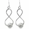 Silver Plated Cupronickel Alloy Infinity Ball Earrings - Silver 1 Silver Plated Cupronickel Alloy Infinity Ball Earrings - Silver -IMOU Sales ball earrings 1571986586610