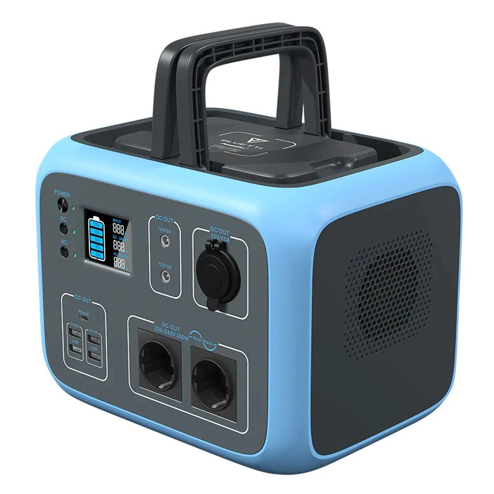 BLUETTI PowerOak AC50S 300W Portable Power Station, 500Wh Lithium Battery Solar Generator, Pure Sine Wave AC Outlet, Wireless Charging Battery Backup For Outdoor Tailgating Camping - Blue 3 BLUETTI PowerOak AC50S 300W Portable Power Station, 500Wh Lithium Battery Solar Generator, Pure Sine Wave AC Outlet, Wireless Charging Battery Backup For Outdoor Tailgating Camping - Blue