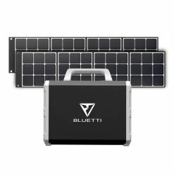 BLUETTI EB150 Portable Power Station 1500Wh + 2PCS SP200 200W Solar Panel - Black
