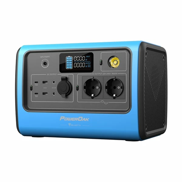 BLUETTI EB55 Portable Power Station 700W/537Wh Solar Generator - Blue 3 BLUETTI EB55 Portable Power Station 700W/537Wh Solar Generator - Blue
